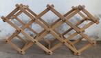 Vintage wijnrek. Houten harmonica wijnrek. Voor 10 flessen., Ophalen, Gebruikt, 5 tot 15 flessen, Minder dan 50 cm