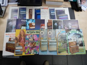 99x Jukebox Flyers folders div. merken allen origineel beschikbaar voor biedingen