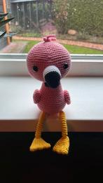 Handgemaakte flamingo, Ophalen of Verzenden, Zo goed als nieuw, Haken, Overige typen