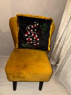 Geel fauteuil/stoel, Huis en Inrichting, Fauteuils, Ophalen, Zo goed als nieuw, 75 tot 100 cm, 50 tot 75 cm