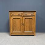 Beschilderde antieke oude Franse houten meidenkast vintage, Antiek en Kunst, Ophalen