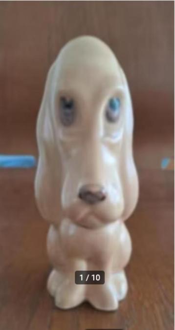 Antique SylvaC Pottery Sad Eyed Dog Hound - 2950 Figurine 15 beschikbaar voor biedingen