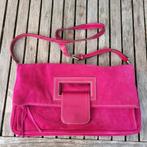 Italiaanse nubuck schoudertas, Ophalen of Verzenden, Nieuw, Roze, Overige merken