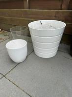 Bloempotten vaas, Tuin en Terras, Bloempotten, Ophalen, Rond, Zo goed als nieuw, Aardewerk