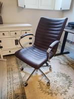 Leather office chair, Ophalen, Zo goed als nieuw, Bruin, Bureaustoel