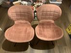 2 Zuiver OMG stoelen in oud rose (velvet), Huis en Inrichting, Stoelen, Ophalen, Twee, Overige kleuren, Zo goed als nieuw