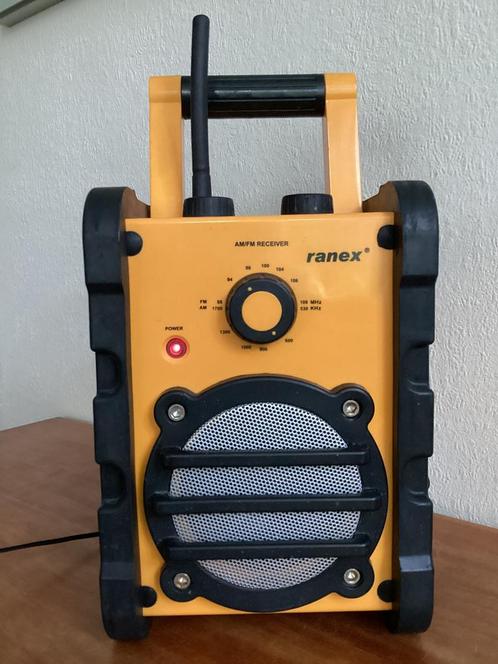 RANEX bouwradio (excl. adapter), Audio, Tv en Foto, Radio's, Zo goed als nieuw, Bouwradio, Ophalen of Verzenden