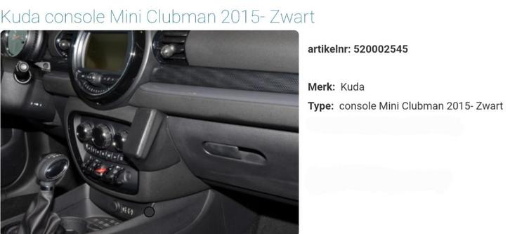 Brodit Kuda houder telefoon Mini Clubman F54, Auto diversen, Carkits, Gebruikt, Ophalen of Verzenden