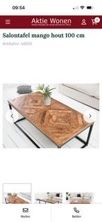 Te koop salontafel zgan, 100 tot 150 cm, Zo goed als nieuw, Minder dan 50 cm, Rechthoekig