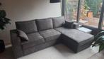 Hoekbank uitschuifbaar antraciet, Huis en Inrichting, Banken | Complete zithoeken, Ophalen, Nieuw