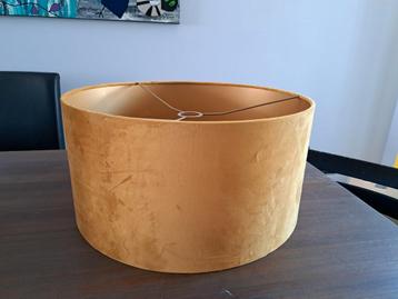 Lampenkap fluweel geel 50 cm beschikbaar voor biedingen