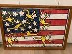 Keith Haring - American Flag / Amerikaanse vlag, Antiek en Kunst, Kunst | Litho's en Zeefdrukken, Ophalen