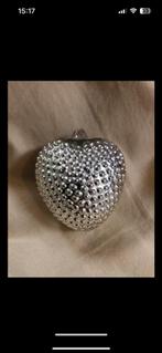 Oude kerstbal hart vintage, Diversen, Kerst, Ophalen of Verzenden, Zo goed als nieuw