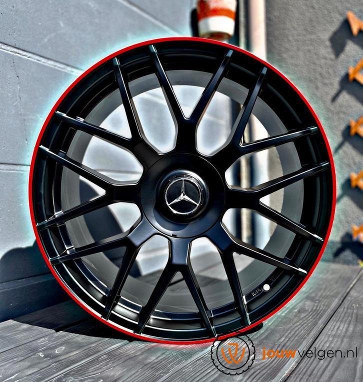 Mercedes A B C CLA E GLA klasse velgen 18 19 20 inch black, Auto-onderdelen, Banden en Velgen, Velg(en), 18 inch, Personenwagen