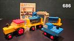 Vintage LEGO 686 - Truck met Graafmachine (1972),boekje incl, Ophalen of Verzenden, Gebruikt, Complete set, Lego