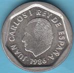 Spanje 200 Pesetas Juan Carlos 1986 in munthouder, Postzegels en Munten, Munten | Europa | Niet-Euromunten, Ophalen of Verzenden