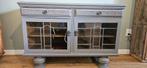 Brocante kastje, Huis en Inrichting, Kasten | Dressoirs, Ophalen, Gebruikt, 50 tot 100 cm, Glas
