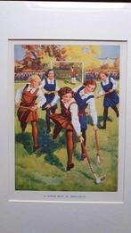 Hockeyprent, Ophalen of Verzenden, Voor 1940, Overige onderwerpen