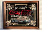 Vintage Coca Cola spiegel, Verzamelen, Ophalen of Verzenden, Reclamebord