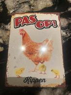 Vintage Kippen Wandbord, Antiek en Kunst, Ophalen of Verzenden
