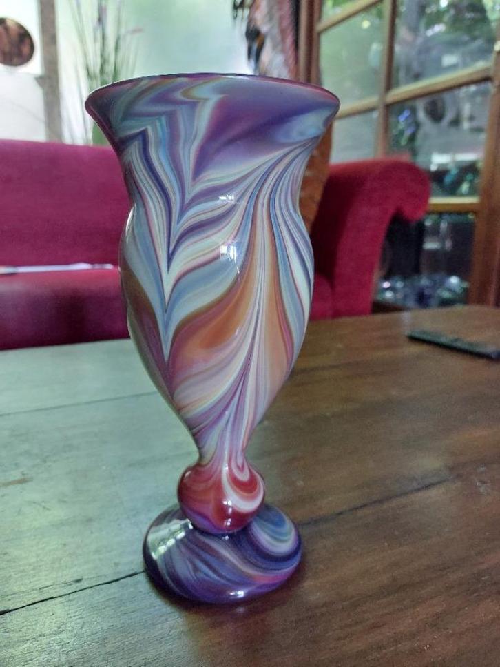 Set handgeblazen vazen, Huis en Inrichting, Woonaccessoires | Vazen, Nieuw, Overige kleuren, Minder dan 50 cm, Glas, Ophalen of Verzenden