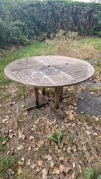 Ronde Houten Tuintafel, Tuin en Terras, Ophalen, Gebruikt, Rond, Hout