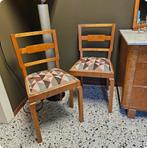 Set Art Deco Stoelen - Birdseye Esdoorn - nieuw gestoffeerd, Ophalen of Verzenden