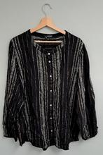 Norah Blouse Maat 46 - Gestreept, Zwart, Maat 46/48 (XL) of groter, Ophalen of Verzenden, Norah
