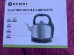 Waterkoker hendi groot model inhoud 4,2 liter nieuw + doos, 2 liter of meer, Ophalen of Verzenden, Nieuw, Rvs