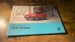 Seat Arona Brochure 2018 NL, Ophalen of Verzenden, Zo goed als nieuw, Overige merken