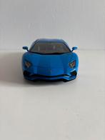 Blauwe Lamborghini Aventador s, Overige merken, Auto, 1:32 tot 1:50, Ophalen of Verzenden