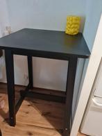 Zwarte Partytafel / Statafel - 102 cm hoog blad 74x74 cm, Ophalen, Zo goed als nieuw