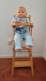 pop en poppenstoeltje, Kinderen en Baby's, Speelgoed | Houten speelgoed, Ophalen of Verzenden, Gebruikt, Meubelstuk of Keukentje