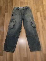 Bershka 36 jeans spijkerbroek blauw blauwe cargo baggy, W36 - W38 (confectie 52/54), Blauw, Zo goed als nieuw, Verzenden