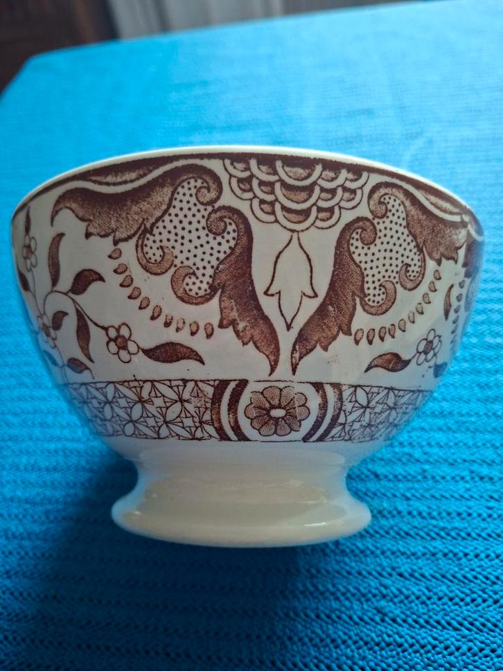 Antieke Petrus Regout TOKO Kom, Antiek en Kunst, Antiek | Keramiek en Aardewerk, Ophalen of Verzenden