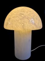 Zeer fraaie grote  mondgeblazen vintage mushroom tafellamp., Ophalen of Verzenden, Gebruikt, Glas, Minder dan 50 cm