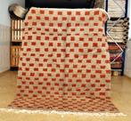 Marokkaans Berbertapijt - Checkered Design - 163x220cm, Ophalen, Bruin, 150 tot 200 cm, 200 cm of meer