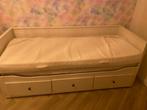 IKEA bed met uitschuifbare laden, Huis en Inrichting, Slaapkamer | Bedden, Ophalen, Gebruikt, Eenpersoons, Wit