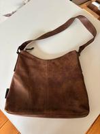 Fred de la Bretoniere Bruine Leren Handtas, Ophalen of Verzenden, Gebruikt, Bruin, Handtas