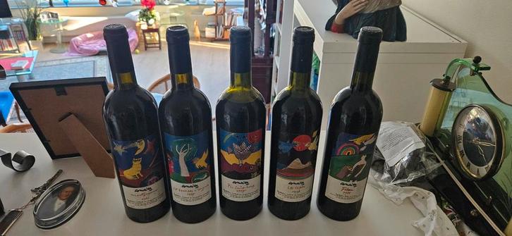 Collectie Corneille Wijnen - 5 Flessen, Verzamelen, Wijnen, Nieuw, Rode wijn, Frankrijk, Vol, Ophalen