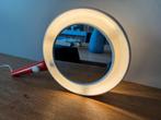 Vintage Spectralux draagbare kunststof make up spiegel, Huis en Inrichting, Woonaccessoires | Spiegels, Minder dan 50 cm, Rond