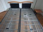 Auping bed electrisch + nachtkastje, Ophalen, 90 cm, Tweepersoons, Hout