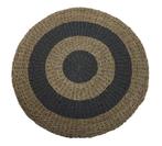 Vloerkleed raffia/zeegras, Huis en Inrichting, Stoffering | Tapijten en Kleden, 100 tot 150 cm, Rond, Ophalen of Verzenden, Grijs