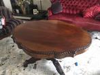 Antiek salontafel, Huis en Inrichting, Tafels | Salontafels, Ophalen, Zo goed als nieuw, Ovaal, Minder dan 50 cm