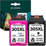 Evoke HP 305 zwart + XL kleurencartridge | compatibel met De, Cartridge, Nieuw, Atramento, Huismerk