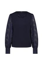 PURDEY d.blauwe top met mouwen van kant, z.g.a.n., Kleding | Dames, Zo goed als nieuw, Purdey, Lange mouw, Verzenden