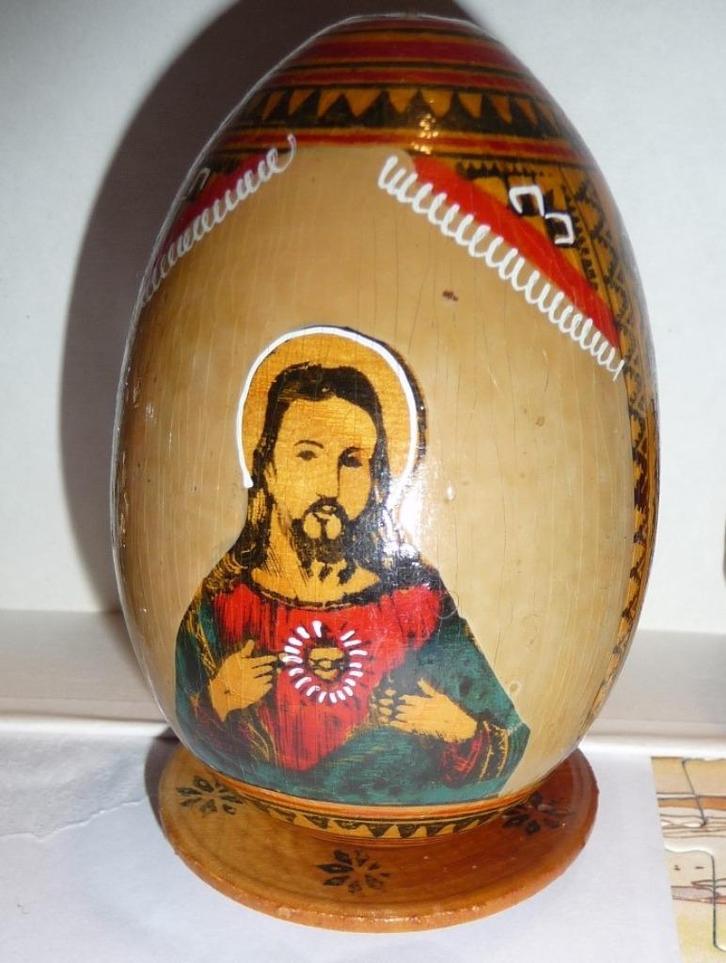 3 JR 50 HOUTEN EIER 2 M STANDRD 1 KLEINER MARIA KIND, VINTAG, Antiek en Kunst, Antiek | Religie, Verzenden