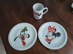 Disney eetbordjes en beker., Verzamelen, Ophalen of Verzenden, Mickey Mouse, Zo goed als nieuw, Servies