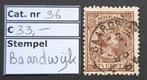 Kleinrond stempel Baardwijk., Verzenden, T/m 1940, Gestempeld