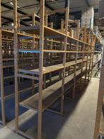 Houten stelling 50cm diep 500cm lang, Ophalen, Gebruikt